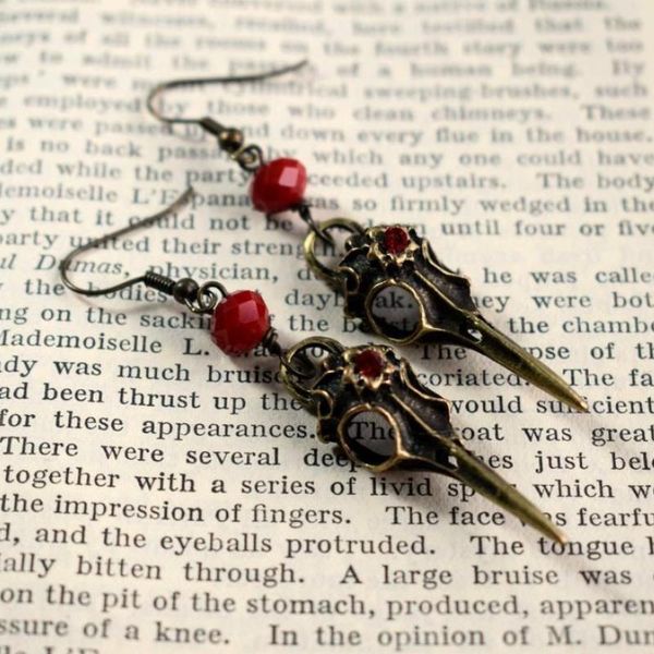 dangle & chandelier fashion beads crow raven skull resin earrings gothic wiccan jewelry for women girl party gift, Silver
dangle & chandelier fashion beads crow raven skull resin earrings gothic wiccan jewelry for women girl party gift, Silver