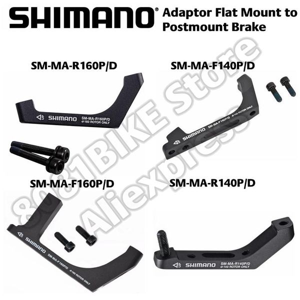 bike brakes original adaptor flat mount to postmount brake 140mm 160mm, sm-ma-r140p/d , r160p/d f140p/d f160p/d 
bike brakes original adaptor flat mount to postmount brake 140mm 160mm, sm-ma-r140p/d , r160p/d f140p/d f160p/d