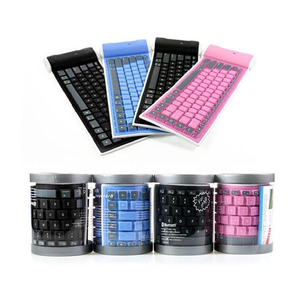 foldable bluetooth wireless keyboard 87key silent rechargeable soft silicone roll up for pc keyboards
foldable bluetooth wireless keyboard 87key silent rechargeable soft silicone roll up for pc keyboards