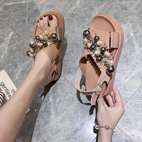 platform sandals women beaded thick sole sandals women shoes summer open toe sweet beach shoes sandales 2021, Black
platform sandals women beaded thick sole sandals women shoes summer open toe sweet beach shoes sandales 2021, Black