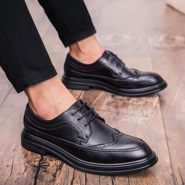 dress shoes heinrich leather british style mens brogues men formal oxford spring/autumn casual herren schuhe, Black
dress shoes heinrich leather british style mens brogues men formal oxford spring/autumn casual herren schuhe, Black