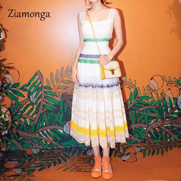 ziamonga fashion designer dress summer women's dresses sleeveless tank ruffles pleated elegant lace dress party slim vestidos, Black;gray
ziamonga fashion designer dress summer women's dresses sleeveless tank ruffles pleated elegant lace dress party slim vestidos, Black;gray