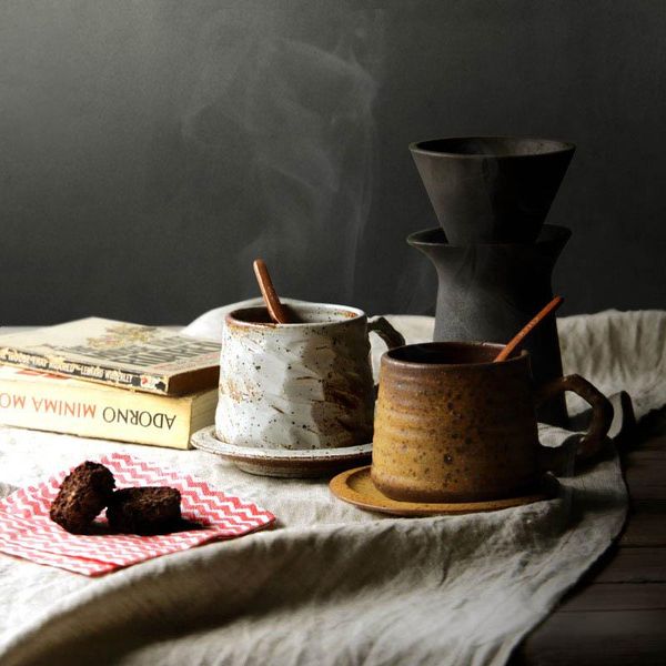 mugs 300ml pure handmade japanese zen ceremony ceramic rough pottery coffee cup saucer milk mug drinkware with spoon
mugs 300ml pure handmade japanese zen ceremony ceramic rough pottery coffee cup saucer milk mug drinkware with spoon