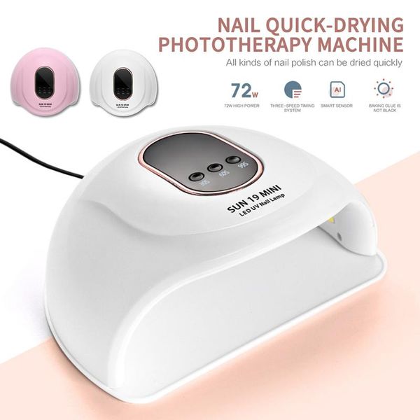 nail dryers 72w mini high-power lamp smart induction dryer potherapy baking quick dry manicure pedicure salon tool
nail dryers 72w mini high-power lamp smart induction dryer potherapy baking quick dry manicure pedicure salon tool