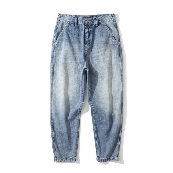men's jeans hip hop oversize for men button pockets 2021 denim blue patchwork fashion long pants high street
men's jeans hip hop oversize for men button pockets 2021 denim blue patchwork fashion long pants high street