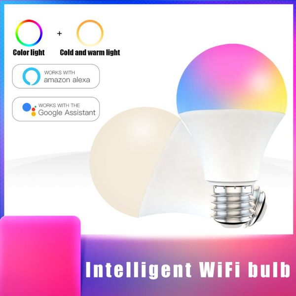 bulbs 9w wifi smart light bulb b22 e27 led lamp work with alexa/google home ac85-260v rgb+white dimmable timer function voice control
bulbs 9w wifi smart light bulb b22 e27 led lamp work with alexa/google home ac85-260v rgb+white dimmable timer function voice control