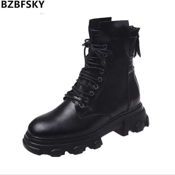 boots 2021 fashion leather ankle for women motorcycle black platform thick heel winter shoes booties
boots 2021 fashion leather ankle for women motorcycle black platform thick heel winter shoes booties