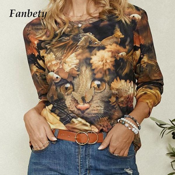 new vintage 3d cat printed ladies pullover women elegant o neck blouse 2021 spring long sleeve shirt blusa streetwear 4xl m9ll, White;black
new vintage 3d cat printed ladies pullover women elegant o neck blouse 2021 spring long sleeve shirt blusa streetwear 4xl m9ll, White;black