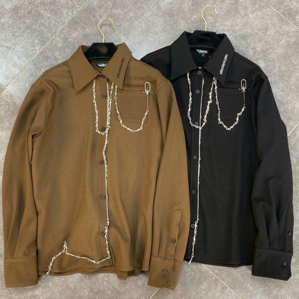 2021 spring just arrived solid color long sleeve lapel necklace chain decoration loose guochao street shirt xbp6, White
2021 spring just arrived solid color long sleeve lapel necklace chain decoration loose guochao street shirt xbp6, White