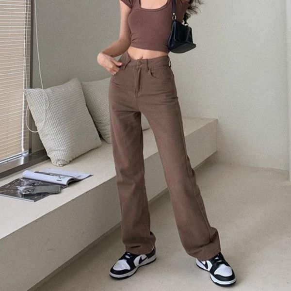 women's jeans zhisilao straight women vintage boyfriend baggy brown high waist denim pants summer 2021 wide leg streetwear, Blue
women's jeans zhisilao straight women vintage boyfriend baggy brown high waist denim pants summer 2021 wide leg streetwear, Blue