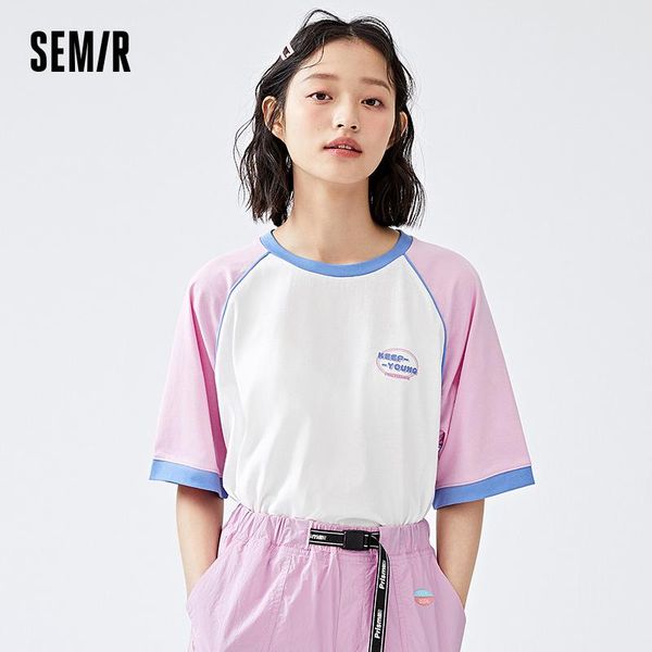 women's t-shirt semir short sleeve t-shirts women 2021 summer contrast color small fresh sports trend oversized printing, White
women's t-shirt semir short sleeve t-shirts women 2021 summer contrast color small fresh sports trend oversized printing, White