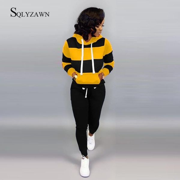 two piece dress winter women's set tracksuit full sleeve hoodied stripe sweatshirt pockets sweatpants suit outfits sweatsuit xxl, White
two piece dress winter women's set tracksuit full sleeve hoodied stripe sweatshirt pockets sweatpants suit outfits sweatsuit xxl, White