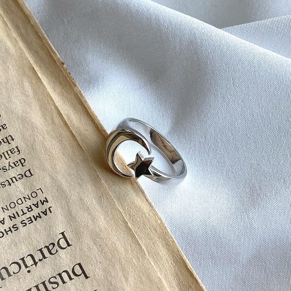cluster rings s925 sterling silver geometry star moon finger ring fashion promise open engagement for women jewelry gifts, Golden;silver
cluster rings s925 sterling silver geometry star moon finger ring fashion promise open engagement for women jewelry gifts, Golden;silver
