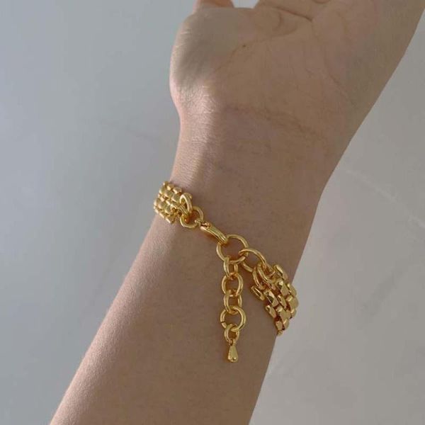 link, chain 2021 arrival luxury elegant big thick link bracelets western style gold filled wrist jewelry for women, Black
link, chain 2021 arrival luxury elegant big thick link bracelets western style gold filled wrist jewelry for women, Black