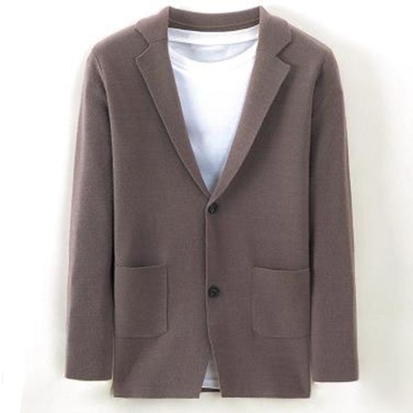 men's sweaters suit men knitted coat casual fashion autumn 2021 mens cardigan jacket solid blazer outwear male clothing casaco masculin, White;black
men's sweaters suit men knitted coat casual fashion autumn 2021 mens cardigan jacket solid blazer outwear male clothing casaco masculin, White;black