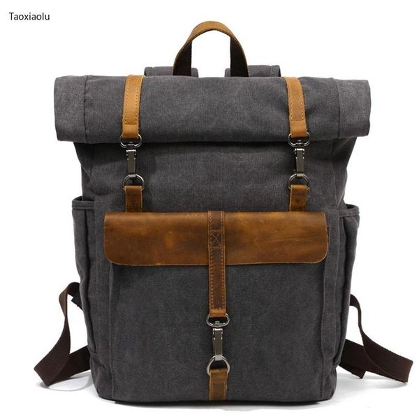 backpack europe fashion canvas leather backpacks 14" lapdaypack for traveling teenager back pack student computer rucksacks
backpack europe fashion canvas leather backpacks 14" lapdaypack for traveling teenager back pack student computer rucksacks