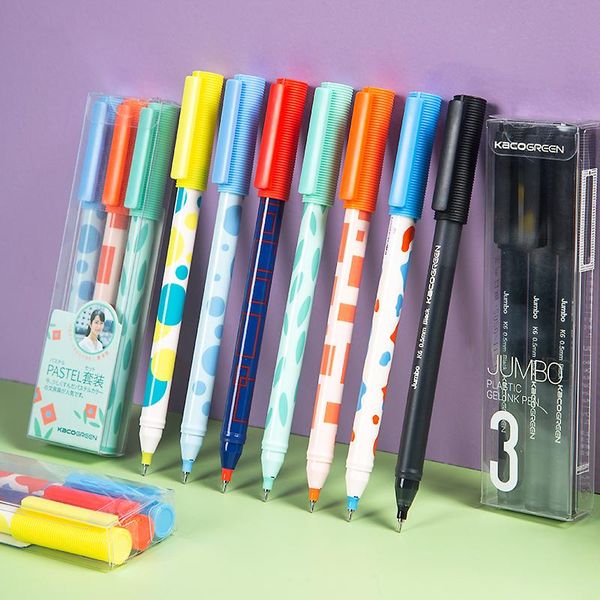 gel pens 3pcs kaco jumbo ink set pastel abstract style japanese design 0.5mm ballpoint liner marker writing school f249
gel pens 3pcs kaco jumbo ink set pastel abstract style japanese design 0.5mm ballpoint liner marker writing school f249
