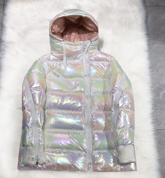 designers maya women down jackets france colorful diagonal zipper parkas laser dazzling bright surface clothing 001, Black
designers maya women down jackets france colorful diagonal zipper parkas laser dazzling bright surface clothing 001, Black