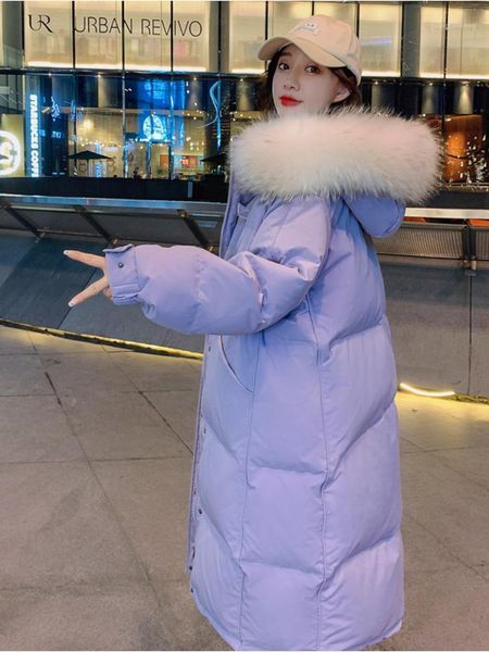 women's down & parkas commuter fashion purple casacos feminino hooded big fur collar jacket 2021 korean version loose pockets campera m, Black
women's down & parkas commuter fashion purple casacos feminino hooded big fur collar jacket 2021 korean version loose pockets campera m, Black