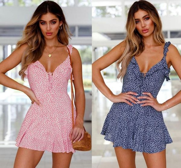 casual dresses women designer dress fashion summer sleeveless floral print sling short mini v-neck open back vestidos de verão1, Black;gray
casual dresses women designer dress fashion summer sleeveless floral print sling short mini v-neck open back vestidos de verão1, Black;gray
