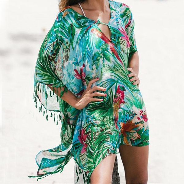 2021 beachwear blouse chiffon yarn bat sleeve beach dress print pattern cover up bikini women swimsuit summer deep v-neck, White;black
2021 beachwear blouse chiffon yarn bat sleeve beach dress print pattern cover up bikini women swimsuit summer deep v-neck, White;black