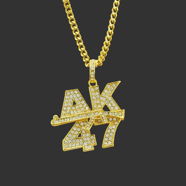 men for chains pendant hip hop amulet neck s necklace diamond inlaid ak47 gun, Silver
men for chains pendant hip hop amulet neck s necklace diamond inlaid ak47 gun, Silver