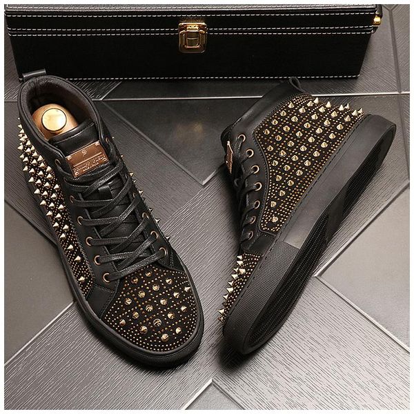 boots korean style men luxury fashion platform cow leather rivets shoes punk night club dress flat shoe ankle boot zapatos botas, Black
boots korean style men luxury fashion platform cow leather rivets shoes punk night club dress flat shoe ankle boot zapatos botas, Black