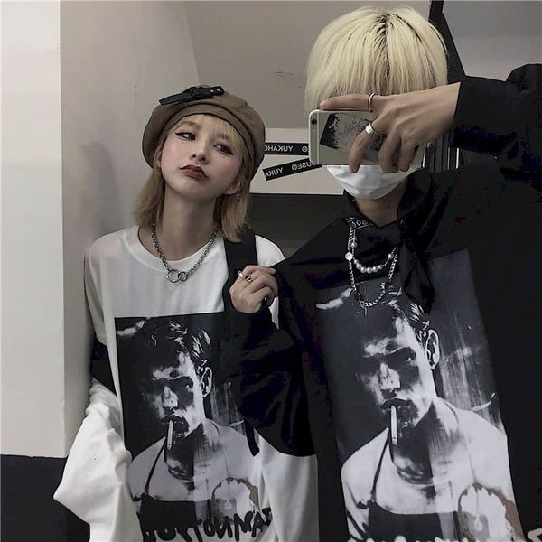 2021 autumn new korean version ins harajuku bf style retro impression loose bottom 9kgm, White
2021 autumn new korean version ins harajuku bf style retro impression loose bottom 9kgm, White