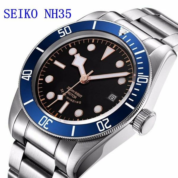 wristwatches luxury brand waterproof japan nh35 automatic mechanical wristwatch full steel sapphire men watch calendar dress male clock, Slivery;brown 
wristwatches luxury brand waterproof japan nh35 automatic mechanical wristwatch full steel sapphire men watch calendar dress male clock, Slivery;brown