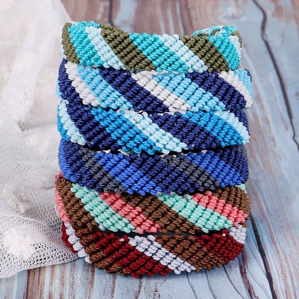 bohemian styel woven colorful wax string link bracelet, Black
bohemian styel woven colorful wax string link bracelet, Black