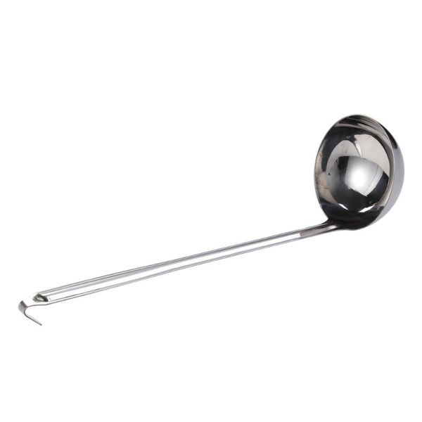 spoons hanging hook design serving ladle stainless steel long handle soup spoon kitchen cooking utensil (12cm)
spoons hanging hook design serving ladle stainless steel long handle soup spoon kitchen cooking utensil (12cm)