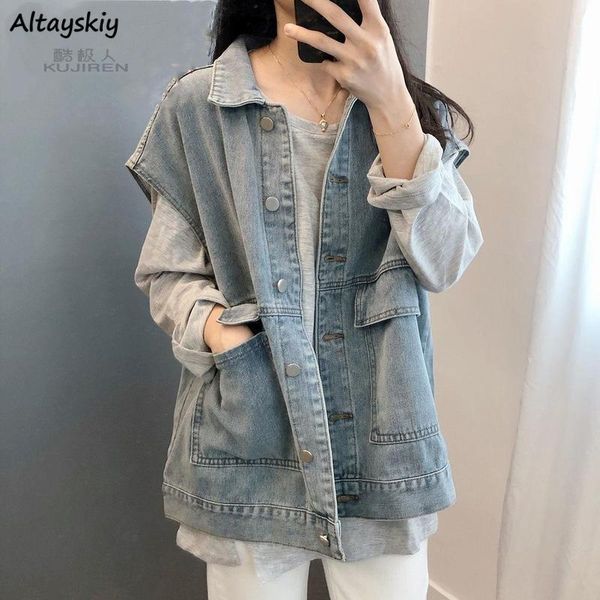 women's vests vest women vintage loose all-match students pockets streetwear korean style trendy ladies casual spring denim ins, Black;white
women's vests vest women vintage loose all-match students pockets streetwear korean style trendy ladies casual spring denim ins, Black;white