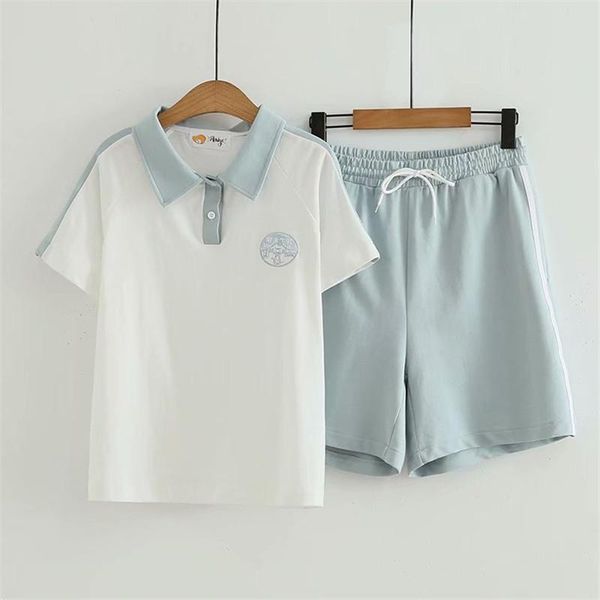 women's tracksuits harajuku summer girls t-shirts+shorts two piece sets casual womens, Gray
women's tracksuits harajuku summer girls t-shirts+shorts two piece sets casual womens, Gray