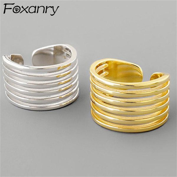 cluster rings foxanry minimalist 925 sterling punk hiphop rock for women couples engagement jewelry fashion accessories gift, Golden;silver
cluster rings foxanry minimalist 925 sterling punk hiphop rock for women couples engagement jewelry fashion accessories gift, Golden;silver