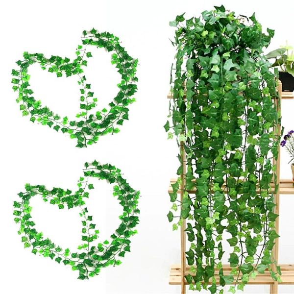 artificial ivy green leaf garland plants vine fake foliage flowers decor plastic rattan string
artificial ivy green leaf garland plants vine fake foliage flowers decor plastic rattan string