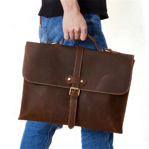 briefcases retro crazy horse leather men's daily work office lawyer business briefcase 15.6-inch multifunctional computer travel handba
briefcases retro crazy horse leather men's daily work office lawyer business briefcase 15.6-inch multifunctional computer travel handba