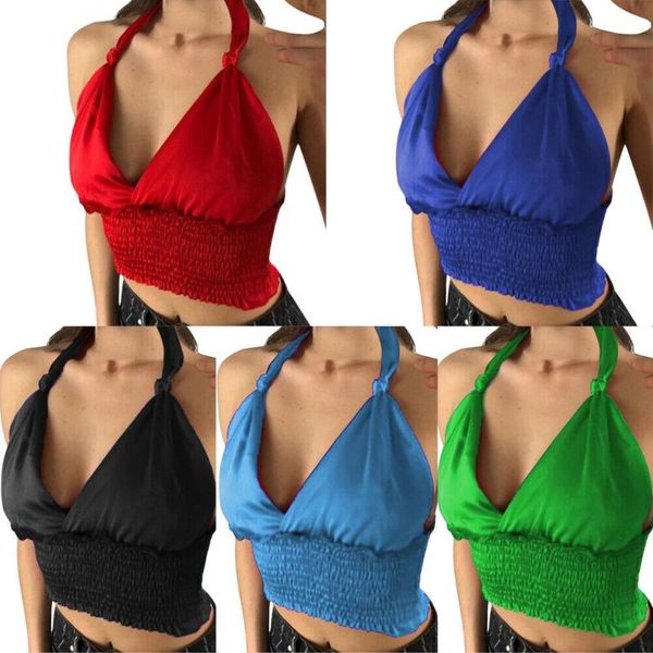women's swimwear casual tank strappy backless women summer shrinkage pleated vest sleeveless nightclub crop, White;black
women's swimwear casual tank strappy backless women summer shrinkage pleated vest sleeveless nightclub crop, White;black