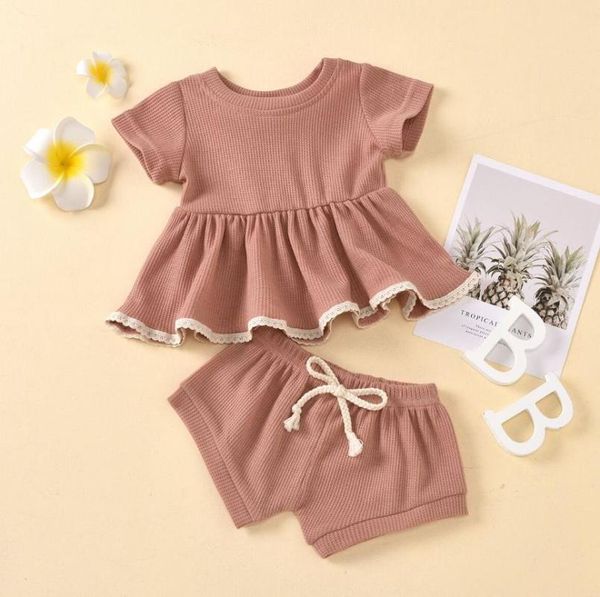 clothing sets 2021 casual summer girls clothes set short sleeve ruffles lace-up shorts sweet suit, White
clothing sets 2021 casual summer girls clothes set short sleeve ruffles lace-up shorts sweet suit, White