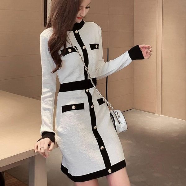 casual dresses arrival runway women's autumn sweater knitted slim o-neck patchwork ladies bodycon vestidos, Black;gray
casual dresses arrival runway women's autumn sweater knitted slim o-neck patchwork ladies bodycon vestidos, Black;gray
