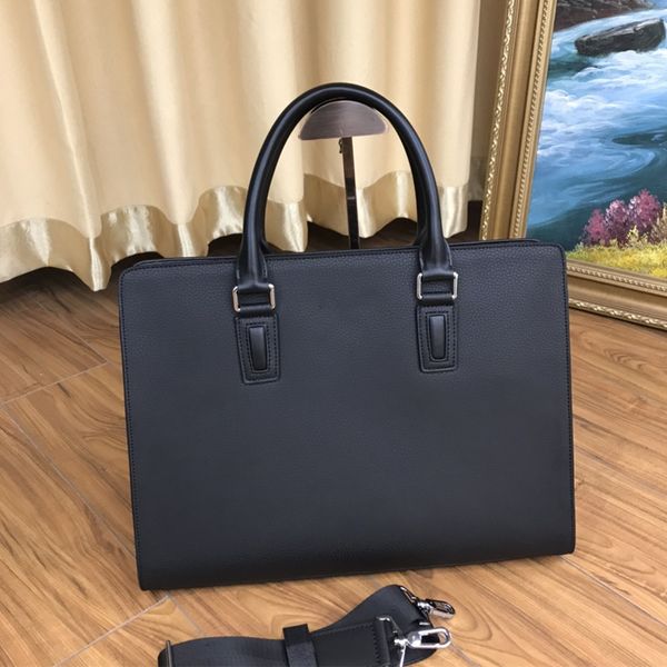 design handbag men's black leather large briefcase, computer bag, business briefcase
design handbag men's black leather large briefcase, computer bag, business briefcase