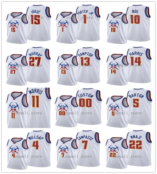 2021 earned jokic 15 nikola jamal 27 murray bol 10 bol monte 11 morris zeke 22 nnaji r.j. 13 hampton facundo 7 campazzo jerseys edition, Black;red
2021 earned jokic 15 nikola jamal 27 murray bol 10 bol monte 11 morris zeke 22 nnaji r.j. 13 hampton facundo 7 campazzo jerseys edition, Black;red