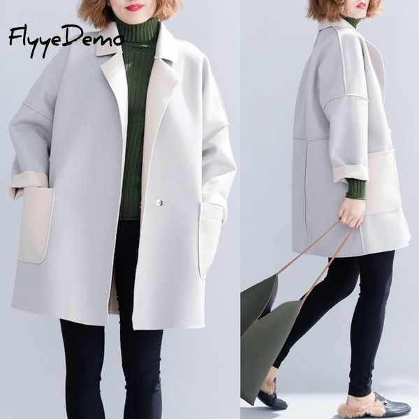 women's trench coats women coat big pockets windbreakers patchwork turn down collar blend single button loose overcoat 2021 autumn wint, Tan;black
women's trench coats women coat big pockets windbreakers patchwork turn down collar blend single button loose overcoat 2021 autumn wint, Tan;black