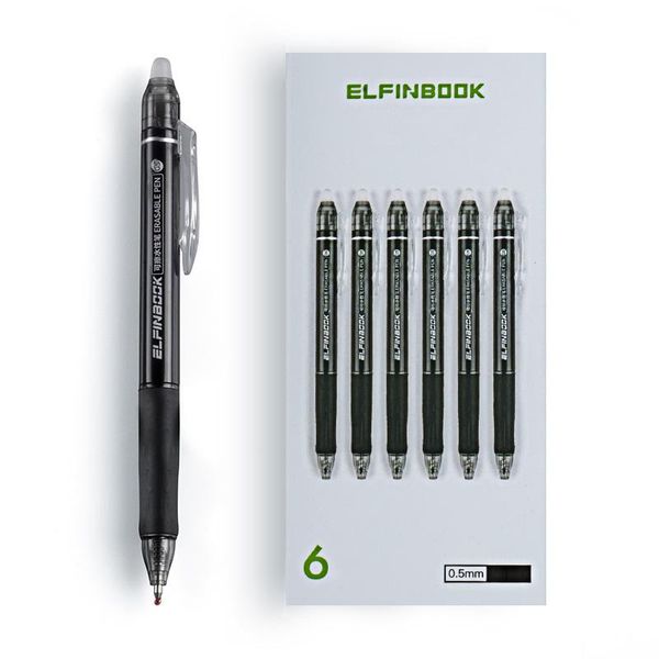 gel pens 6pcs/set office pen erasable ball knock clicker rod washable handle 0.5mm black ink school writing stationery
gel pens 6pcs/set office pen erasable ball knock clicker rod washable handle 0.5mm black ink school writing stationery