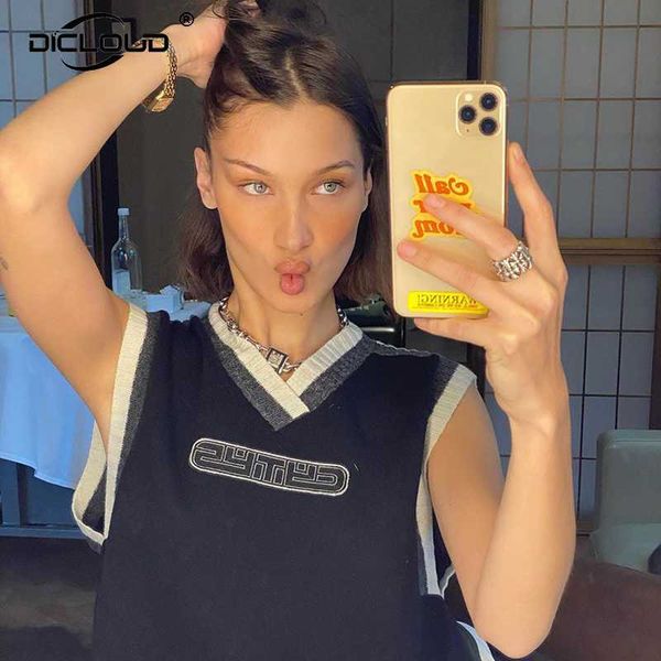 old school fashion bella oversized knitted vest women vintage sleeveless sweater tank chic street girls waistcoat 211008, Black;white
old school fashion bella oversized knitted vest women vintage sleeveless sweater tank chic street girls waistcoat 211008, Black;white