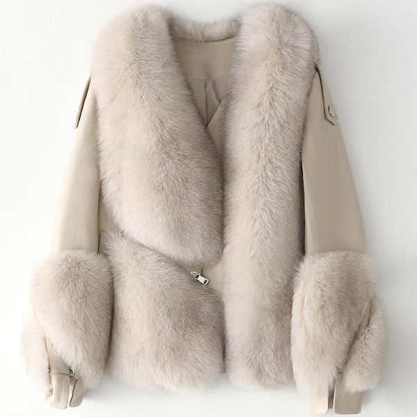 women's fur & faux winter super temperament jacket noble and elegant wool with sheepskin coat short thick warm high quality, Black
women's fur & faux winter super temperament jacket noble and elegant wool with sheepskin coat short thick warm high quality, Black