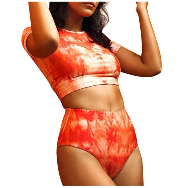 women's swimwear swimsuit women 2 piece sport tie dye printed bandeau short sleeve plus size brazilian bikini set, White;black
women's swimwear swimsuit women 2 piece sport tie dye printed bandeau short sleeve plus size brazilian bikini set, White;black