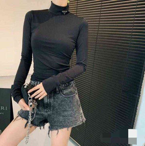 fall 2021 fashion women's t shirt long sleeve base black and white color digner luxury cotton elastic soft comfort triangle
fall 2021 fashion women's t shirt long sleeve base black and white color digner luxury cotton elastic soft comfort triangle