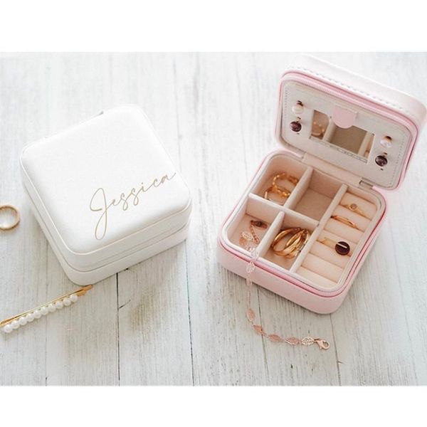 gift wrap personalized name initials bridesmaid travel jewelry case box, customized maid of honor proposal boxes
gift wrap personalized name initials bridesmaid travel jewelry case box, customized maid of honor proposal boxes