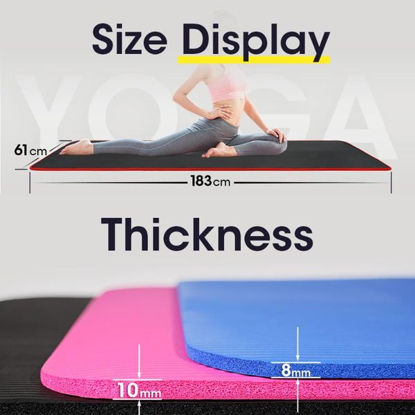 yoga mats nbr material sport thick mat with bag for fitness pilates gymnastics massage pad exercise beginner 1830*610*8/10mm
yoga mats nbr material sport thick mat with bag for fitness pilates gymnastics massage pad exercise beginner 1830*610*8/10mm