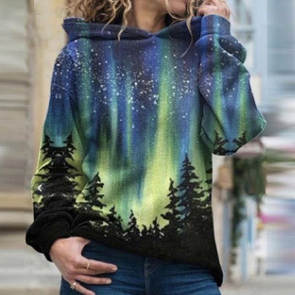 women's hoodies & sweatshirts women print hooded sweatshirt casual long sleeve ladies pullover 2021 autumn winter elegant female loose, Black 
women's hoodies & sweatshirts women print hooded sweatshirt casual long sleeve ladies pullover 2021 autumn winter elegant female loose, Black